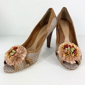 Enzo Angiolni Peep Toe Heels size 7.5